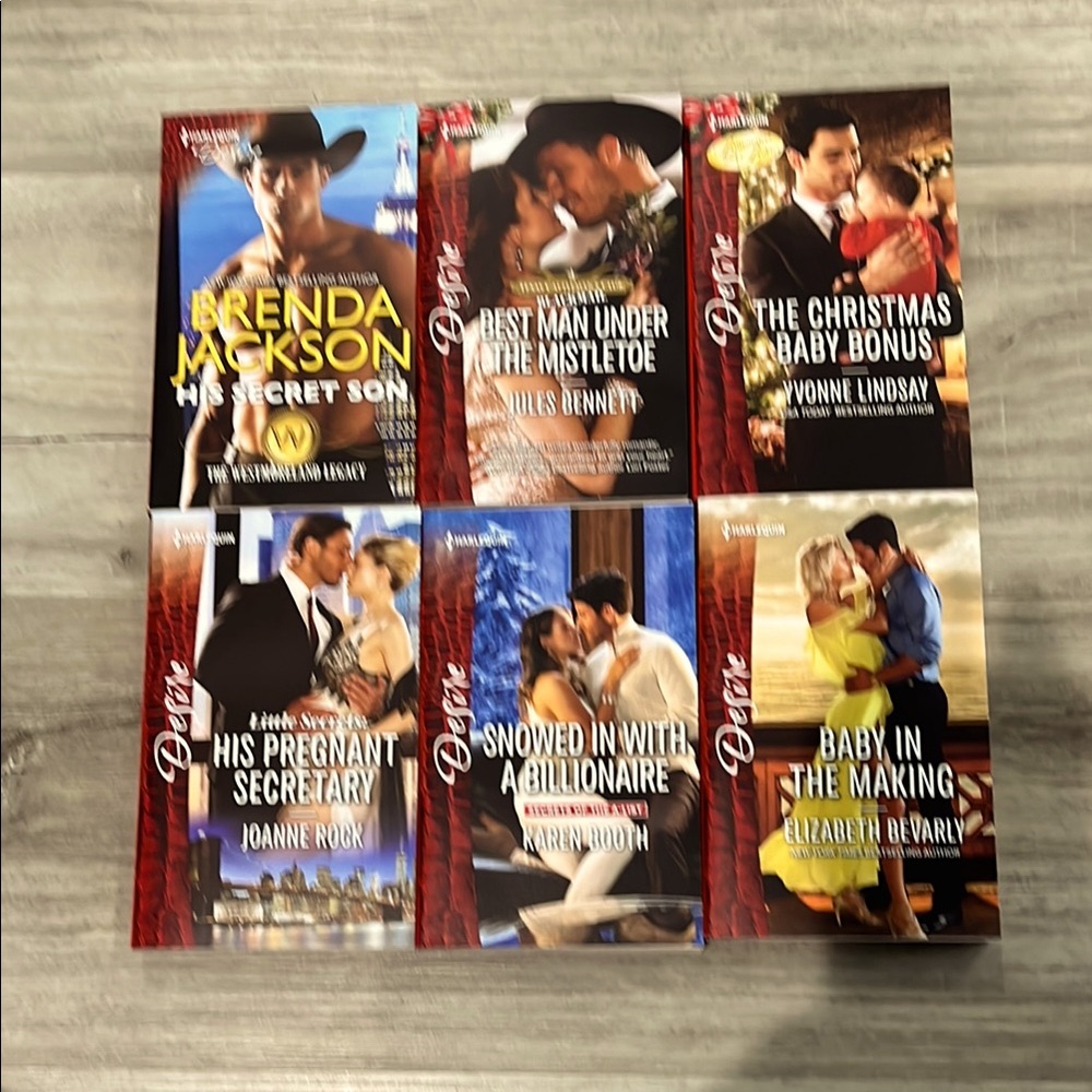 6 NWT Harlequin Desire Paperback Romance Novels